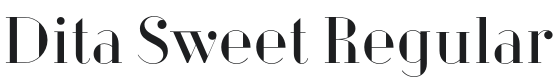 Dita Sweet Font Preview
