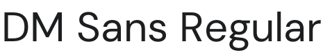 DM Sans Font Preview