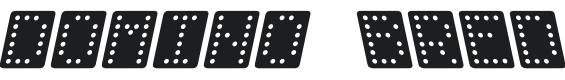 Domino bred kursiv Font Preview