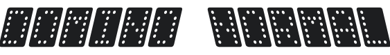 Domino normal kursiv Font Preview