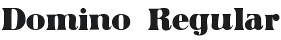 Domino Font Preview