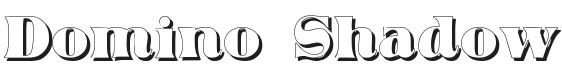 Domino Shadow Font Preview