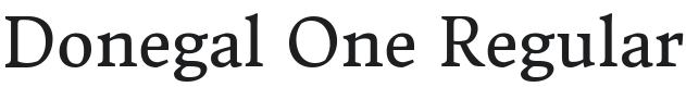 Donegal One Font Preview