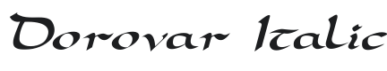 Dorovar FLF-Italic Font Preview