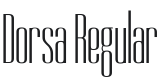 Dorsa Font Preview