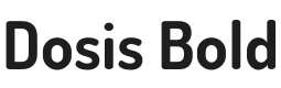 Dosis Bold Font Preview