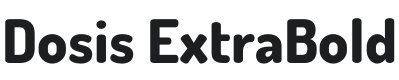 Dosis ExtraBold Font Preview