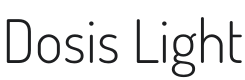 Dosis Light Font Preview