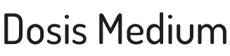 Dosis Medium Font Preview