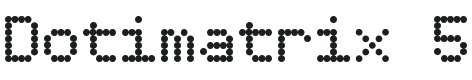 Dotimatrix Font Preview