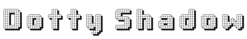 Dotty Shadow Font Preview