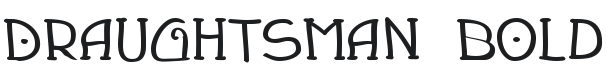 Draughtsman Bold Font Preview