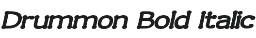 Drummon Bold Italic Font Preview