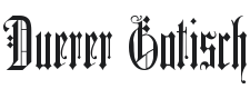 Duerer Gotisch Font Preview