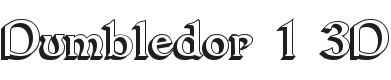 Dumbledor 1 3D Font Preview