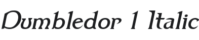 Dumbledor 1 Italic Font Preview