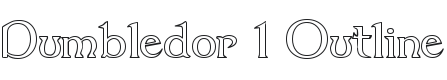 Dumbledor 1 Outline Font Preview