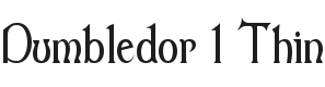 Dumbledor 1 Thin Font Preview