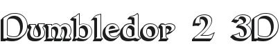 Dumbledor 2 3D Font Preview