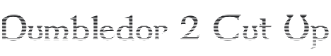 Dumbledor 2 Cut Up Font Preview