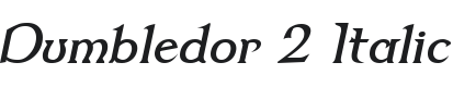 Dumbledor 2 Italic Font Preview