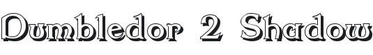 Dumbledor 2 Shadow Font Preview
