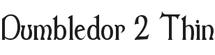 Dumbledor 2 Thin Font Preview