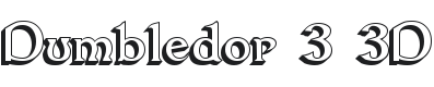 Dumbledor 3 3D Font Preview