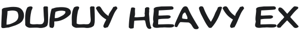 Dupuy Heavy Ex Font Preview