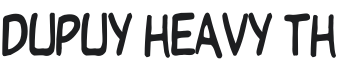 Dupuy Heavy Th Font Preview