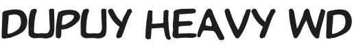 Dupuy Heavy Wd Font Preview