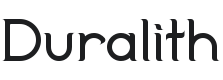 Duralith Font Preview