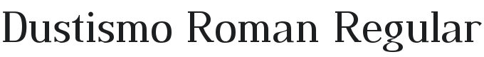 Dustismo Roman Font Preview