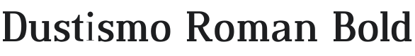 Dustismo Roman Bold Font Preview