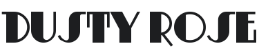 Dusty Rose Font Preview