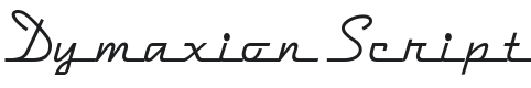 Dymaxion Script Font Preview