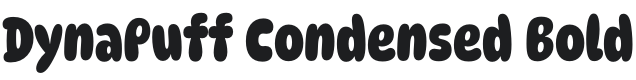 DynaPuff Condensed Bold Font Preview