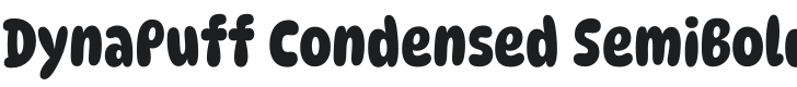 DynaPuff Condensed SemiBold Font Preview