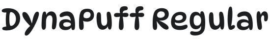DynaPuff Font Preview
