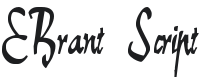 E-Brant Script Font Preview