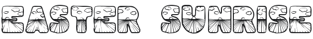 Easter Sunrise Font Preview