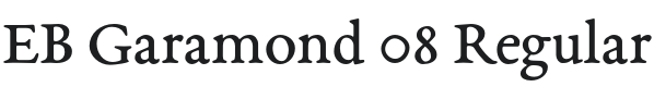 EB Garamond 08 Regular Font Preview