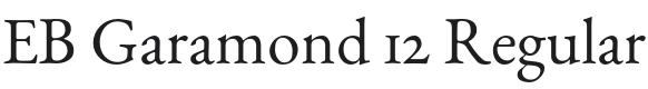 EB Garamond Font Preview