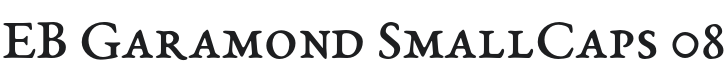 EB Garamond SmallCaps 08 Regular Font Preview