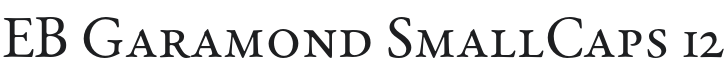 EB Garamond SmallCaps 12 Regular Font Preview