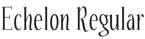 Echelon Font Preview