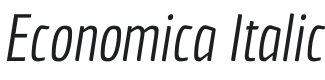 Economica Italic Font Preview