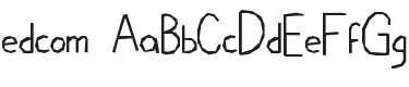Edcom Font Preview
