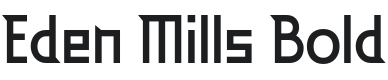 EdenMills-Bold Font Preview