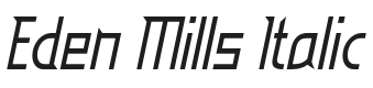 EdenMills-Italic Font Preview